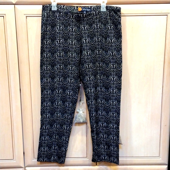 🖤Black and Cream Cigarette Pants - Picture 1 of 8